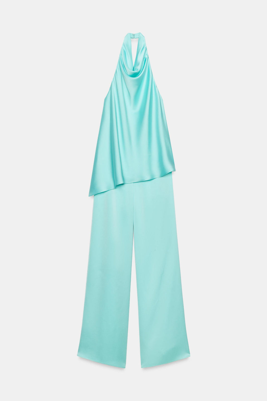 Satin Halter Jumpsuit