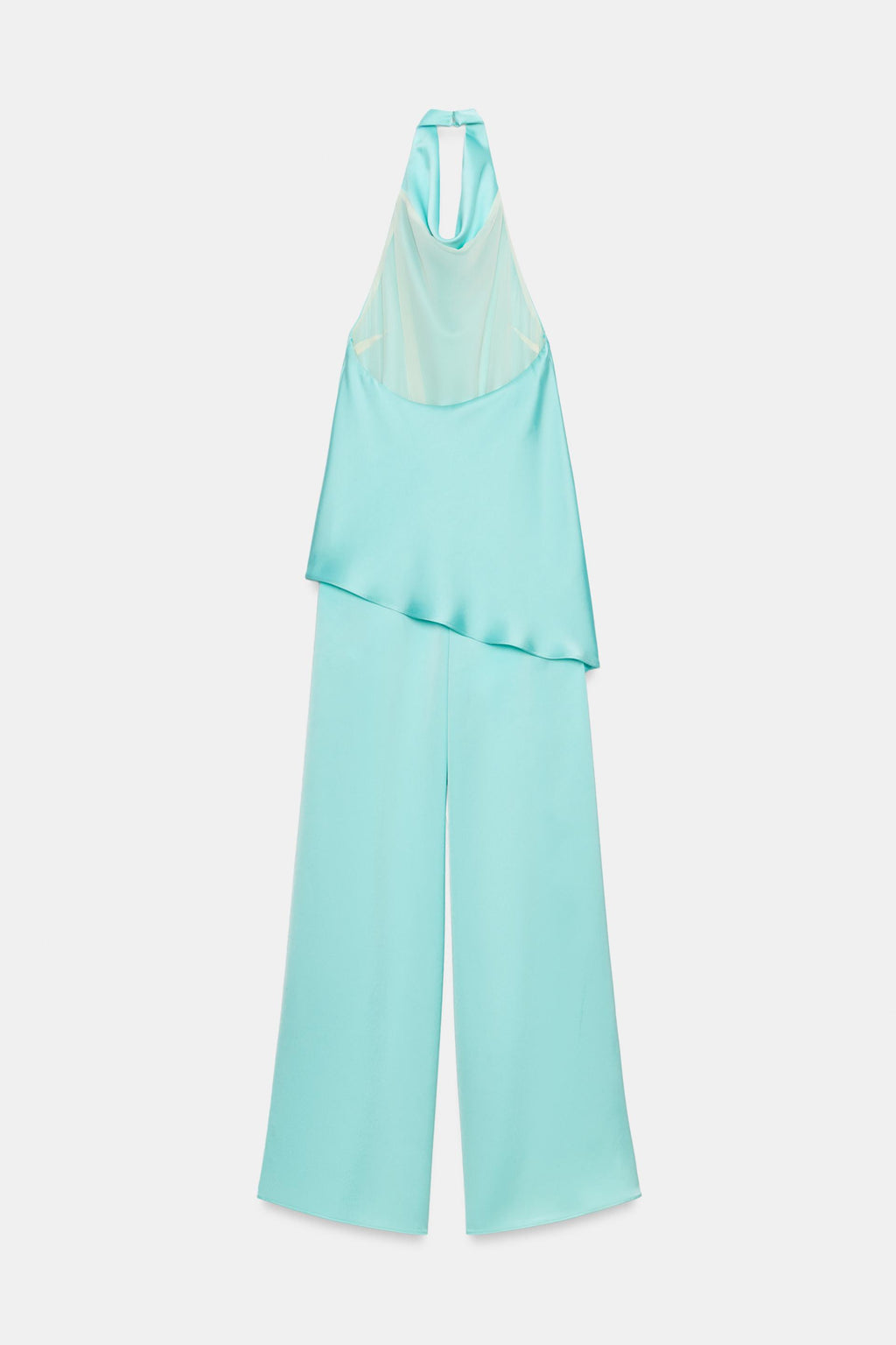 Satin Halter Jumpsuit