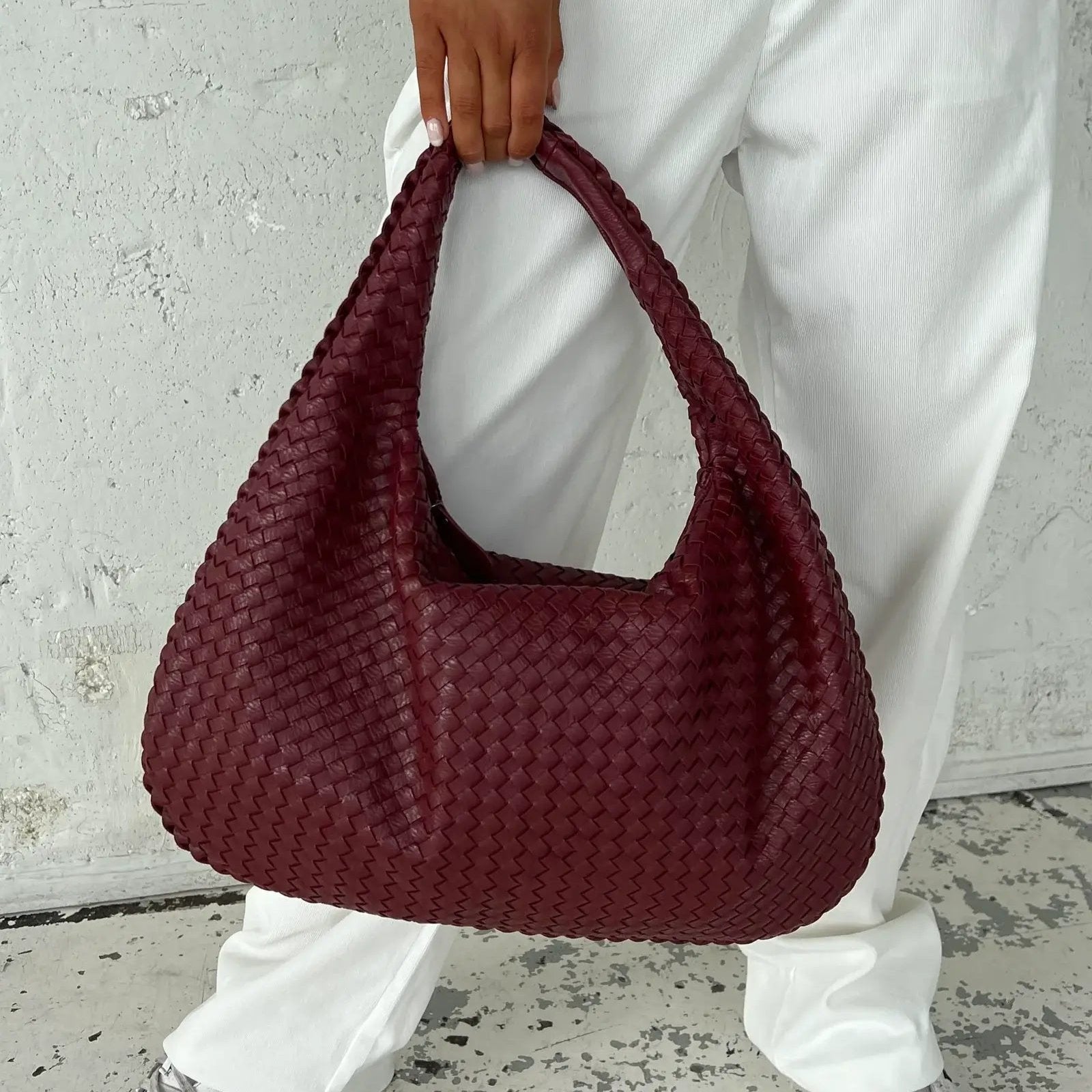 The Sienna Woven Hobo Bag