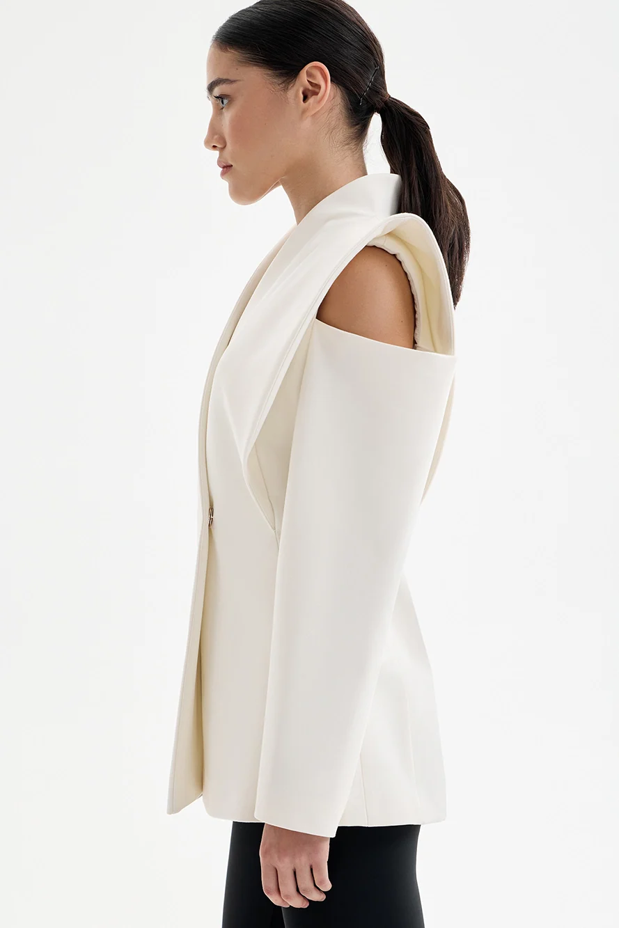 Structured Shawl Collar Blazer