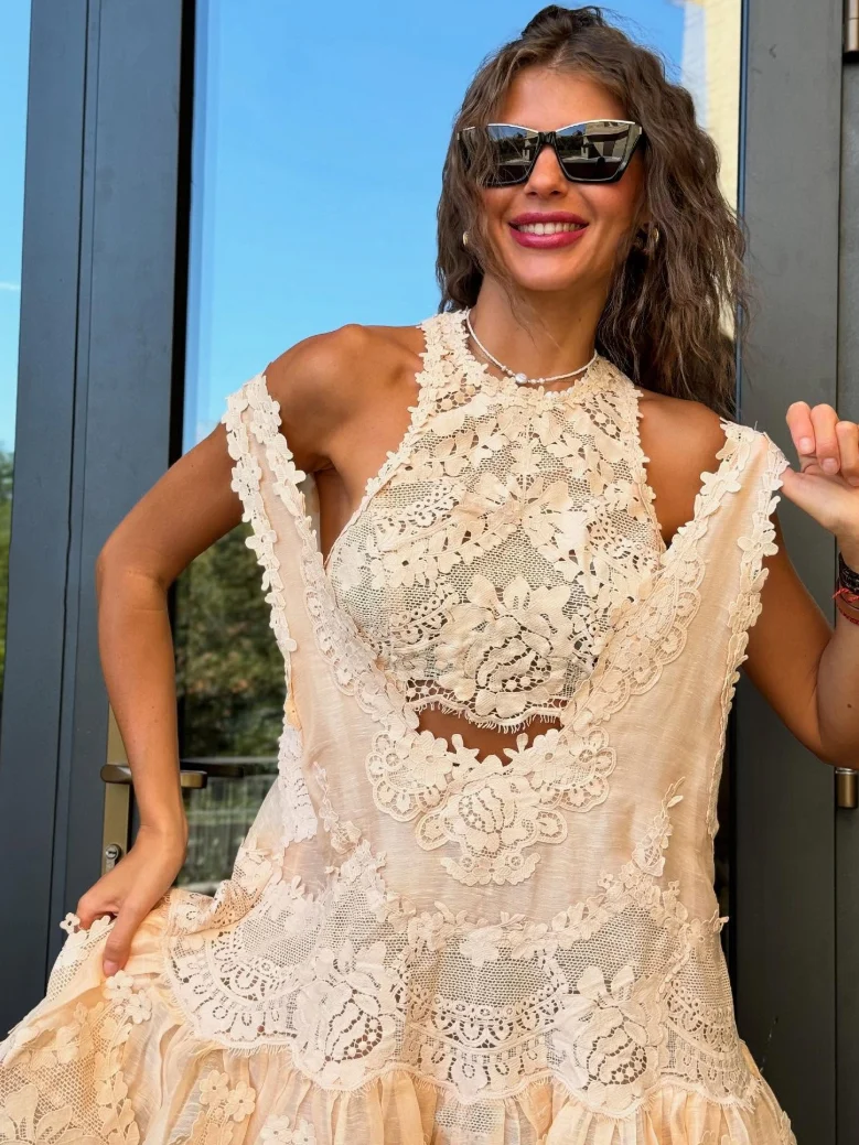 Angel Lace Skirt Set