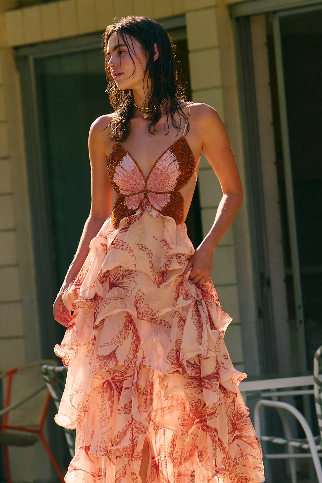 Isadora Ruffle Dress
